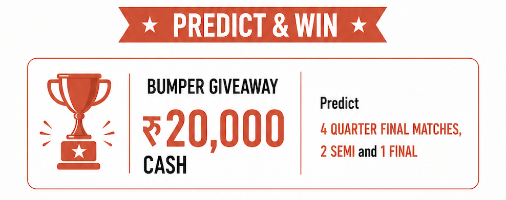 RYD Predict & Win: FIFA World Cup 2026 Giveaway — Win Up to Rs. 20,000